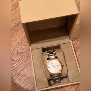 Burberry Gold and Silver Watch